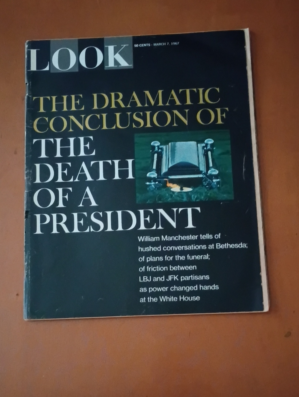 LOOK  Magazine The Dramatic Conclusion of The Death of a President (Black Cover)